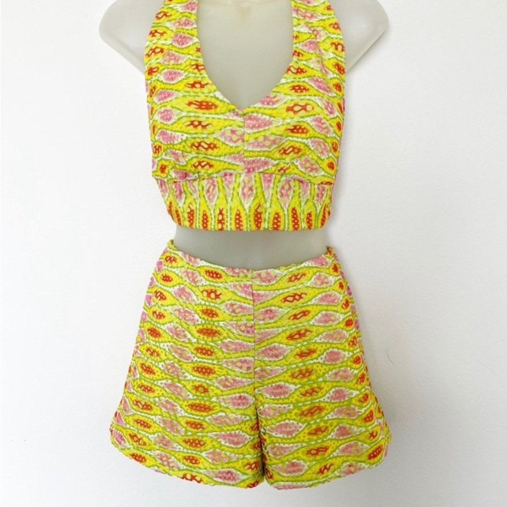 90’s vintage yellow  2 piece matching set💛